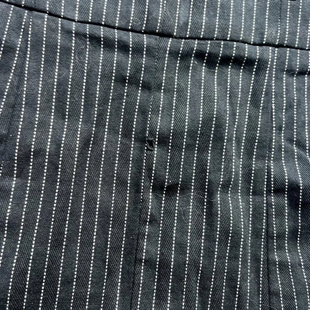 Rampage 90s/Y2K Pinstripe Flared Hem Pencil Skirt with Belt